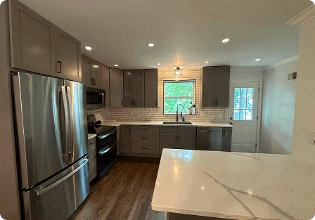 Completed renovation project
